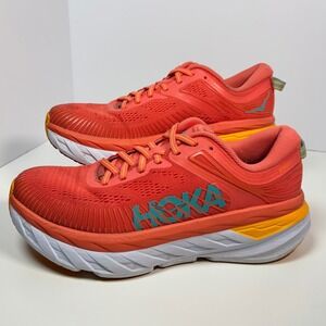 Hoka One One Bondi Women's 7.5 Running Shoes Coral Orange Bondi 7 1110519 CCSD